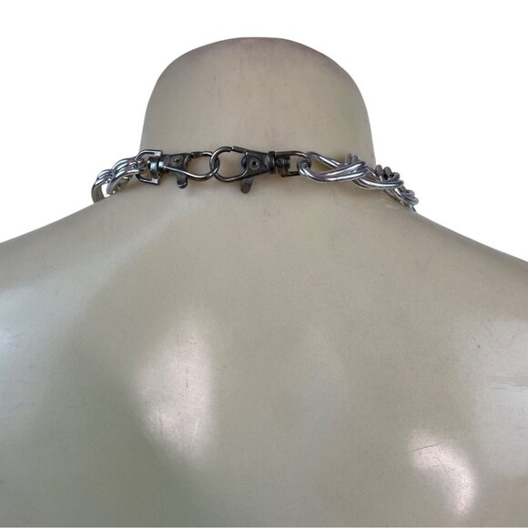 Forever Halter Neck Black & Gold Blouse With Chain Detail Paisley Size M - New - Picture 9 of 12